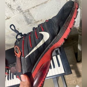Red and Black Nike Air max’s